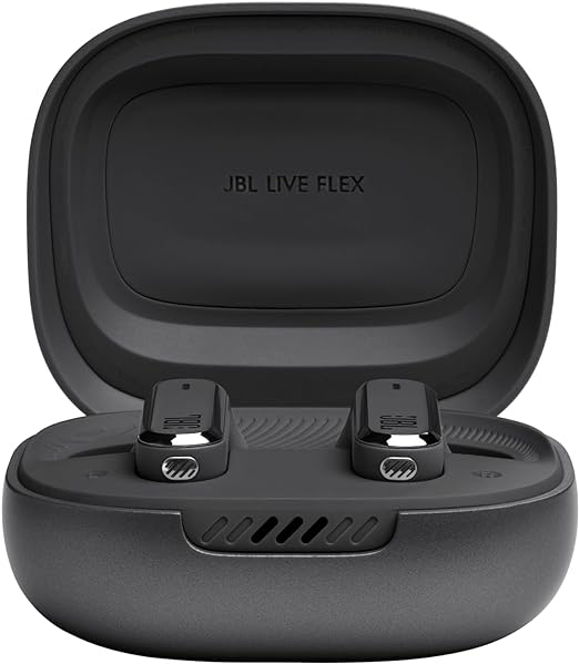 سماعات أذن JBL Live Flex مع خاصية إلغاء الضوضاء التكيفي | أسود سماعات أذن JBL Live Flex مع خاصية إلغاء الضوضاء التكيفي | أسود